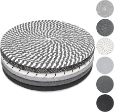 8 Inch Trivets for Hot Dishes, Pots and Pans, Thick Mix Color - Style 2 