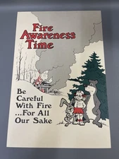 VINTAGE SMOKEY BEAR POSTER !!