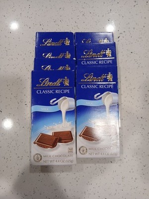 7 Bars NEW Lindt Classic Recipe MILK Milk Chocolate Bar 4.4 oz  