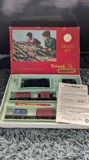 Tri-ang Clockwork R153 0-6-0 BR saddle tank - train set (Working & Complete)