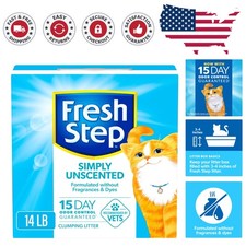 14 lb Simply Unscented Cat Litter - Fast Absorbing, Low Dust Clumping Formula 1.42 per pound