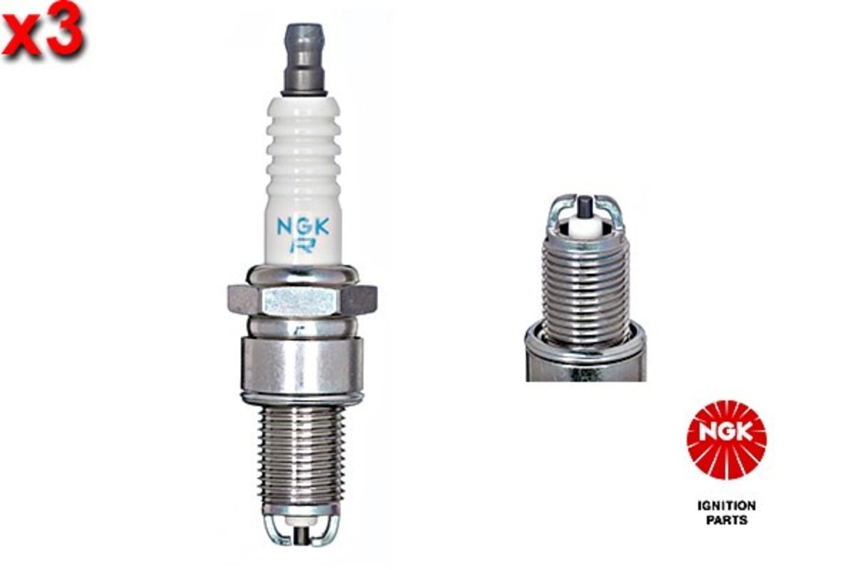 NGK 3x Spark Plug For DAIHATSU Charade III LOTUS Esprit S4 87-96 MS851881