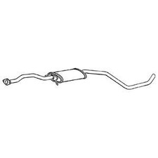 Klarius Centre Exhaust Pipe & Silencer for Ford Escort Turbo RVA 1.8 1995-2001