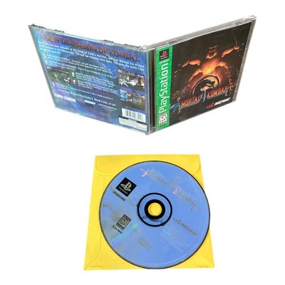 Sony PlayStation 1 PS1 CIB COMPLETE TESTED Mortal Kombat 4 X CF S