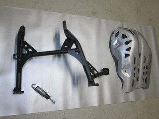 Piastra protezione motore cavalletto principale Yamaha Tenere 700