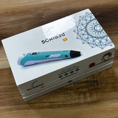 SCRIB3d P1 3D Printing Pen Kit Teal LCD Screen PLA Filament Art Design New