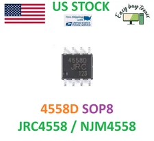 10PCS JRC4558 SOP-8 NJM4558E 4558D 4558E JRC SMD-8 Operational Amplifier Chip