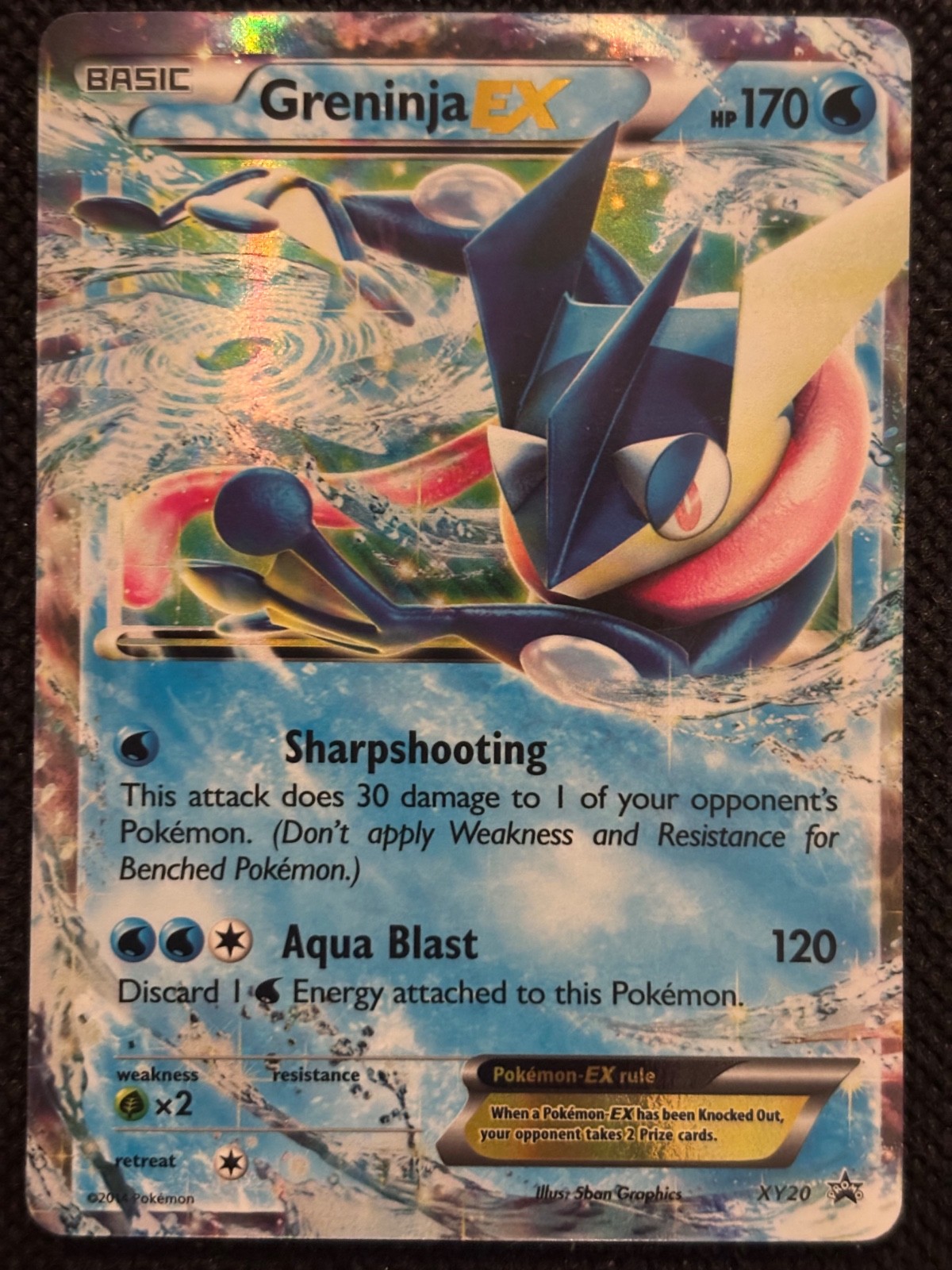 Greninja EX XY20 Black Star promo NM Pokemon card 2014