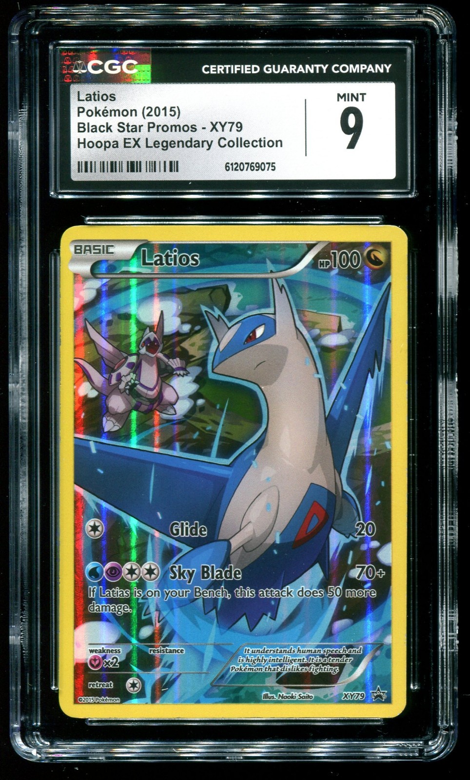 CGC 9 Latios Full Art Black Star Promo XY 2015 Pokemon Card #XY79