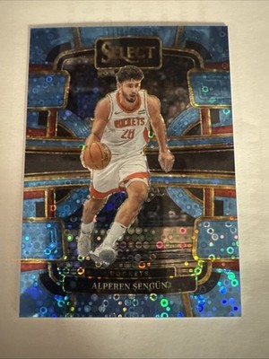 Alperen Sengun 2023-24 Panini Select 46/99 Blue Disco Concourse Rockets #13