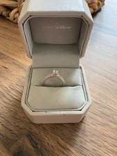 goldsmiths 18ct white gold diamond engagement  ring jenny packham