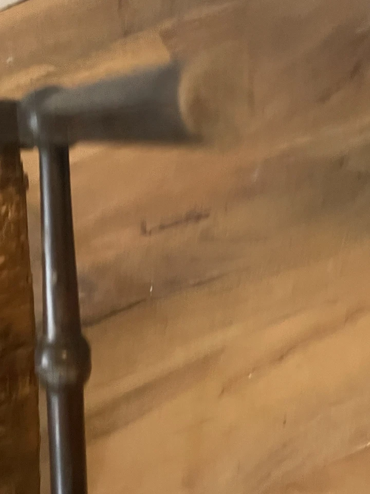 Silla bobina esquinera antigua inglesa artesanal con asiento Rush Foto 4 de 4