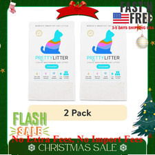  2 Pack UNSCENTED 8lb Pretty Litter Health Monitoring Cat Litter 2 month, NEW