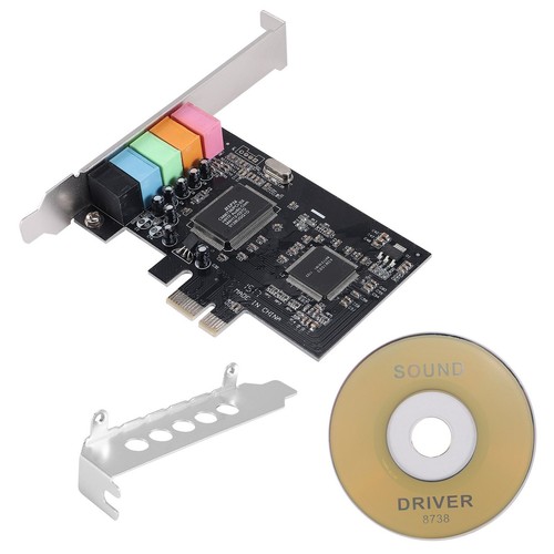 PCIe Sound Karte 5.1, PCI Express Surround Karte 3D Stereo Audio mit Hohe K3940
