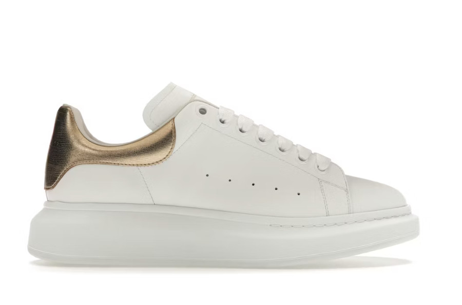 Размер 11 - Мужские кроссовки Alexander McQueen Oversize White Light Gold 70490₽