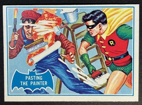 1966 Topps Batman Blue Bat #27B Pasting the Painter — Raw
