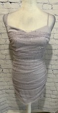 Windsor Let It Glow Glitter Mesh Mini Dress Size Large