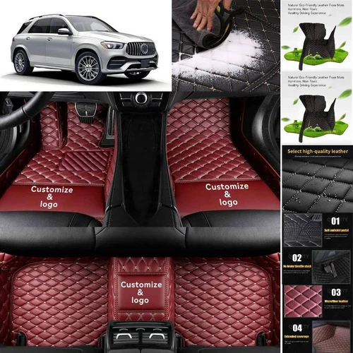 For Mercedes Benz GLE AMG Car Floor Mats All Weather Custom Waterproof Carpets - Imagen 1 de 35