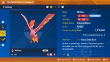 6IV Shiny Kanto or Galarian Moltres Pokemon Scarlet and Violet *SAME DAY*