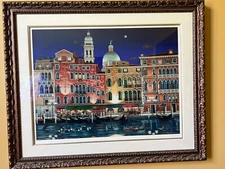 Liudmila Kondakova Hotel Rialto serigraph on paper