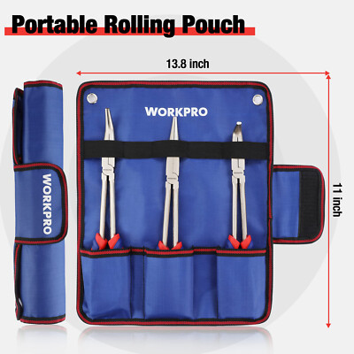WORKPRO Zangen Set 3tlg. Zangensatz Kombizange 180mm