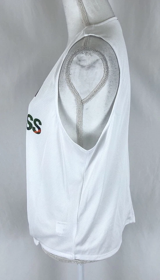 Женская майка Energie Jersey Ambition Builds Success галстук на талии белая размер L - Изображение 2 из 4