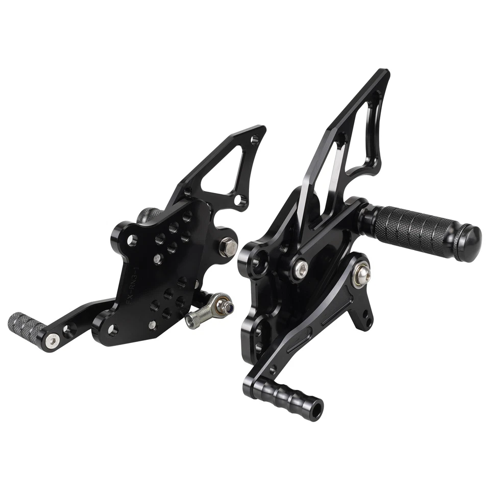 Black Rearsets Kit Racing Rear Sets for Kawasaki Ninja 300/ABS EX300 2013-2015 Foto 4 de 4