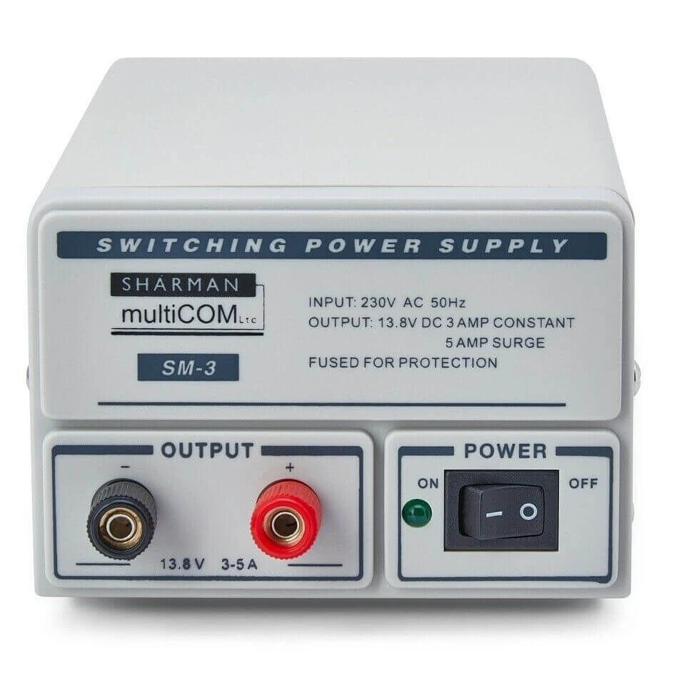QJE POWER SUPPLY - QJ1921SW 3-5AMP - SWITCH MODE CB RADIO INPUT 220V OUTPUT 13.8V