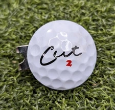 Cut Golf Real Golf Ball Marker With Magnetic Hat Clip