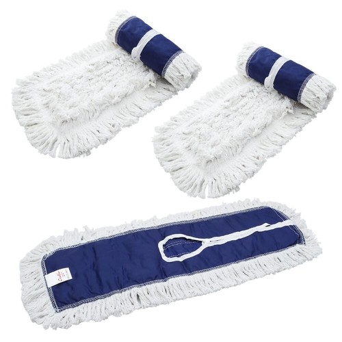 3 Pack Cotton Dry Dust Mop Head 24 Inches Hardwood Floor Duster Home eBay