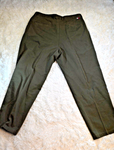 Tommy Hilfiger Dress Pants Men's Size 38W 32L Dark Green Formal Pants - Picture 5 of 6