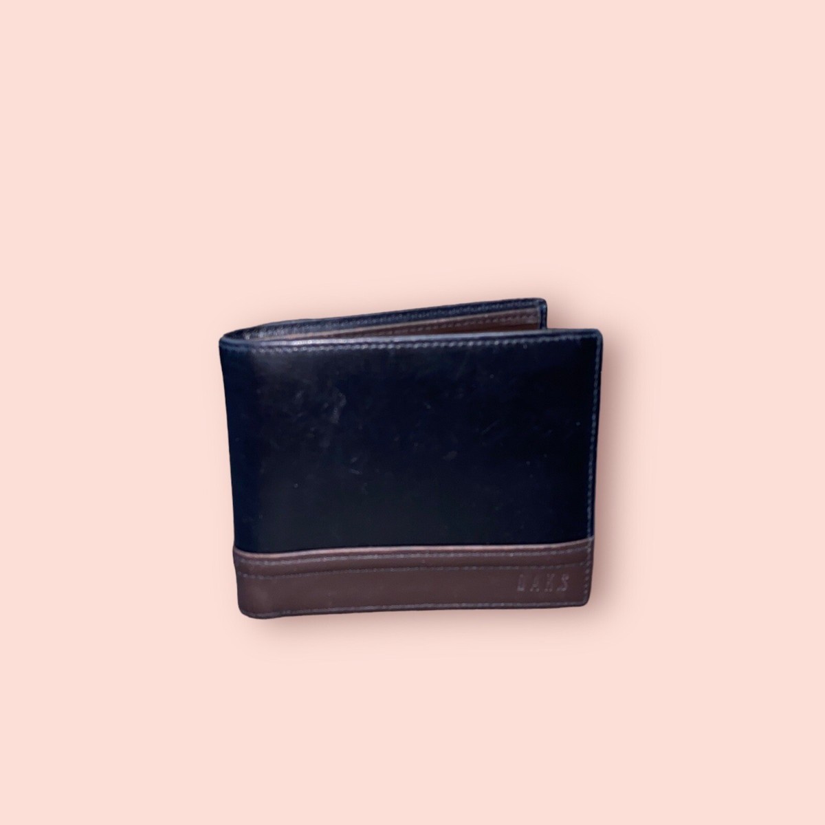 ◇DAKS◇ [DAKS LONDON] Black leather necklace card wallet DC DAKS London Luxury Designer Leather Bifold Wallet | eBay