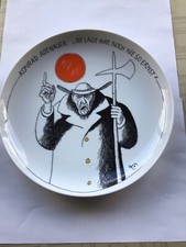 Rosenthal Satire Teller - komplette Serie - 12 St&uuml;ck - incl. Adenauer