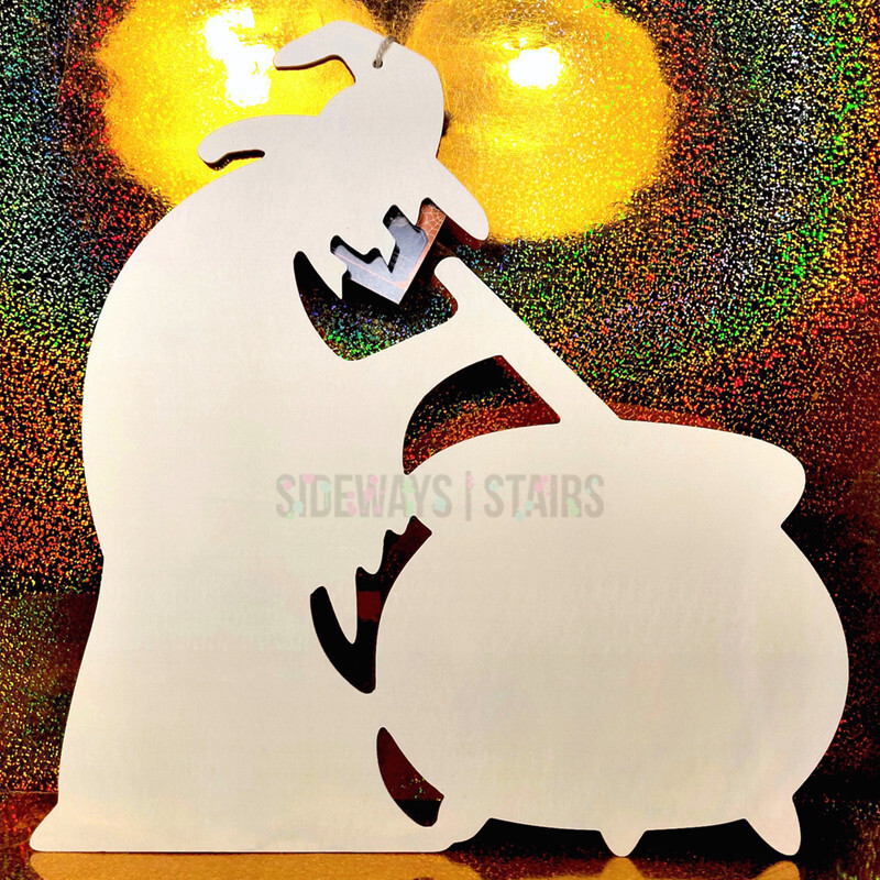 WITCH CAULDRON WOOD CUT OUT WALL DECORATION large Halloween