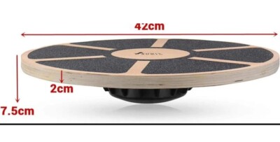 Holz Balance Board Wackelbrett Training Physio 42 cm rutschfest