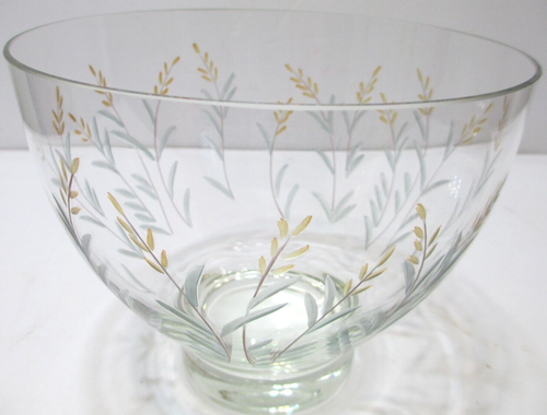 Fifth Avenue Crystal Glass Candy Dish Bowl w Lid Cut Etched Romania 9" Tall - Picture 3 of 7