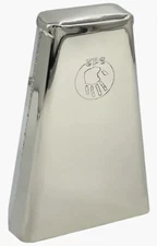 Handheld Cowbell, Polished Chrome W/ Bag And Synthetic Beater. Medium Pitch, 5d2