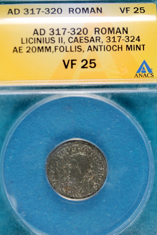 AD317-320 ANACS VF25 Roman Licinius II, Caesar, Antioch Mint! #B7259