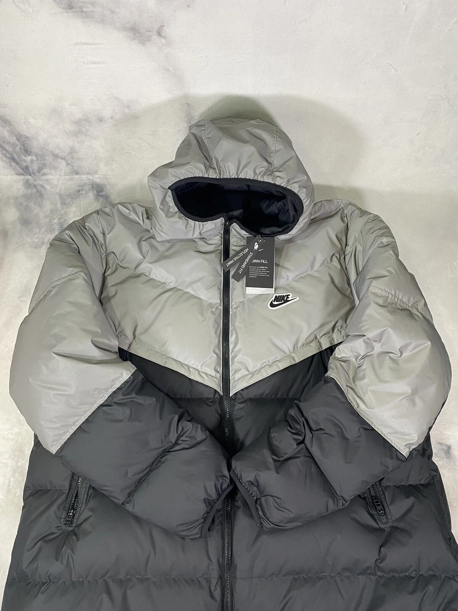 Grey Reflective Puffer Jacket