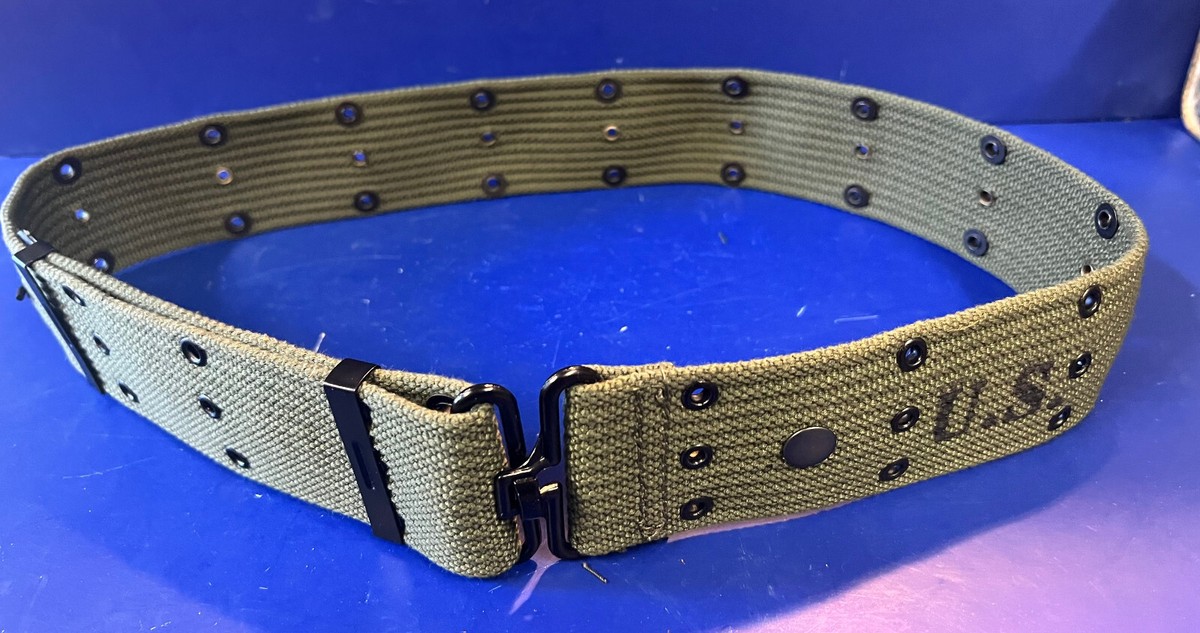US MODEL M-1936 OD PISTOL BELT- US MARKED AND SIZE LARGE | eBay