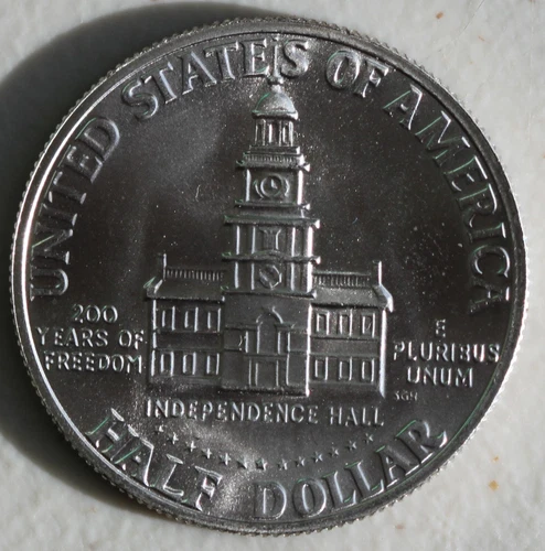 1976 S BU Kennedy SILVER Half Dollar Coin Bicentennial 40% Silver 50 Cent 50c