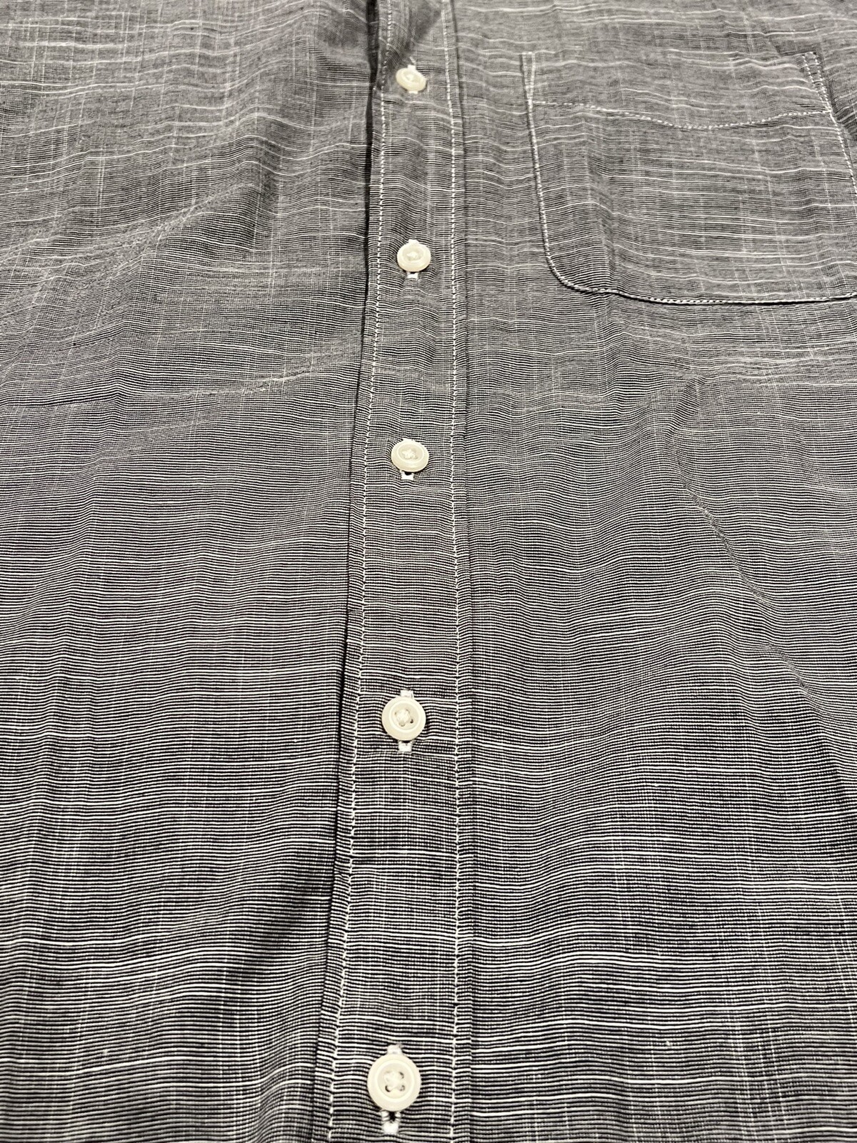 American Eagle Gray Checkered Button Down Shirt M… - image 2