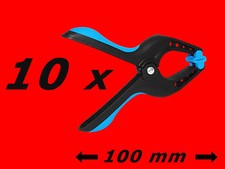 10 x Power Federzwinge Klemmzwinge Leimzwinge Einhand Schraub Zwinge Gr2 - 100mm