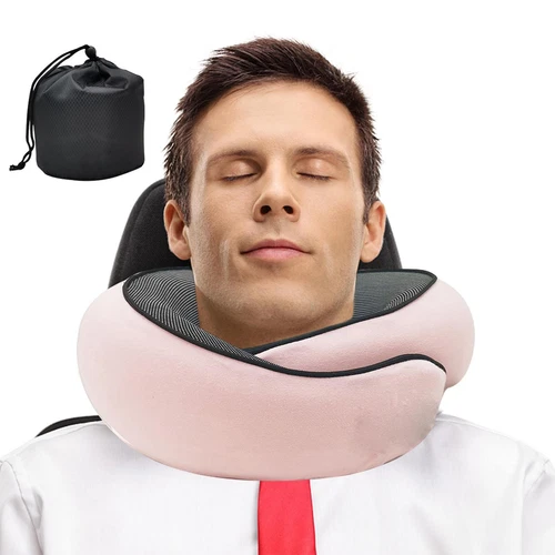 Neck Travel Pillow Memory Foam Neck Pillow Comfort Compact Ergonomic for Travel - Picture 12 of 26