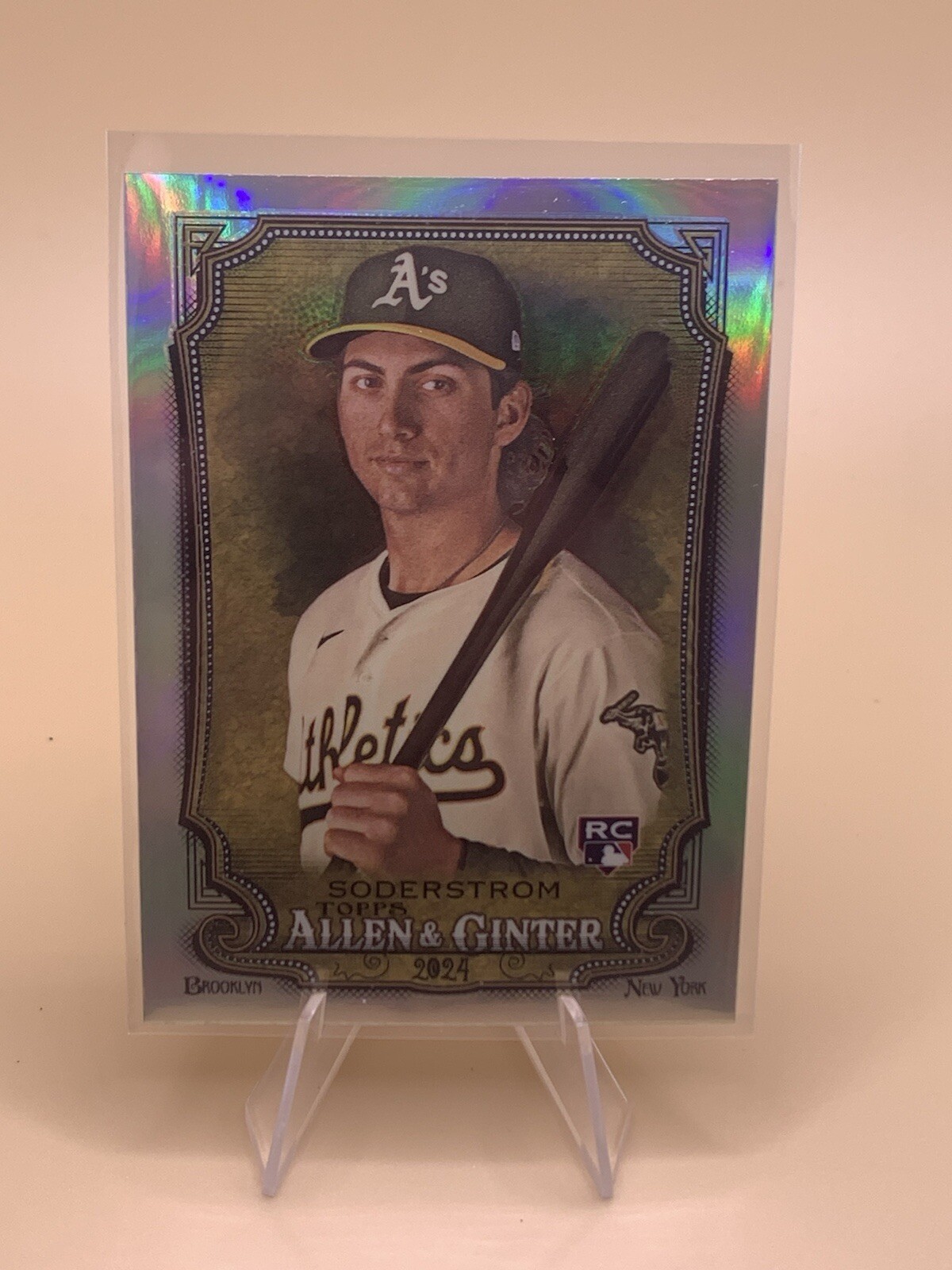 2024 TOPPS ALLEN & GINTER CHROME REFRACTOR #35 TYLER SODERSTROM RC ATHLETICS