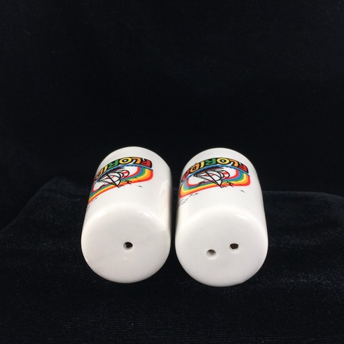 Vintage Florida Salt and Pepper Shakers Sailboat Rainbow - Picture 5 of 6