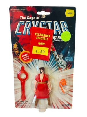 Crystar Action Figure Zardeth Wizard MOC Remco 1982 SEALED Prisma Crystal BMC1