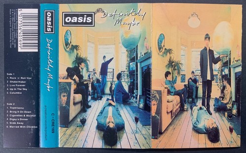 Oasis DEFINITELY MAYBE Cassette C-CRE169 **UK 1ST ISSUE 1994** EX/VG+ CONDITION - Picture 7 of 9