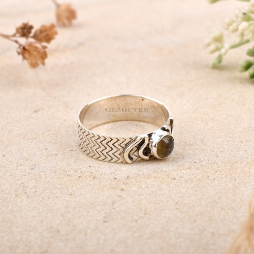 925 Sterling Silver Women Labradorite Magical Spinner Rings For Meditation - Picture 3 of 9