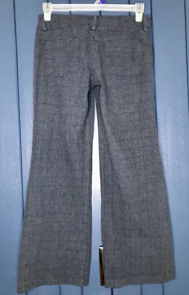 Calça xadrez cinza tamanho 3 clássica carreira corporativa gótica academia escura - Imagem 4 de 4